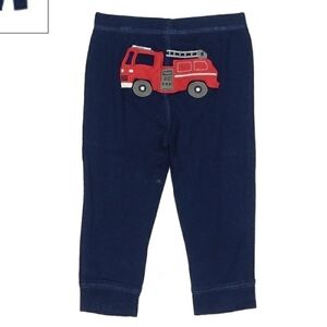 Carter's Firetruck Bottoms Pants Navy Blue Soft Comfy Boy's 12 Months Embroidery